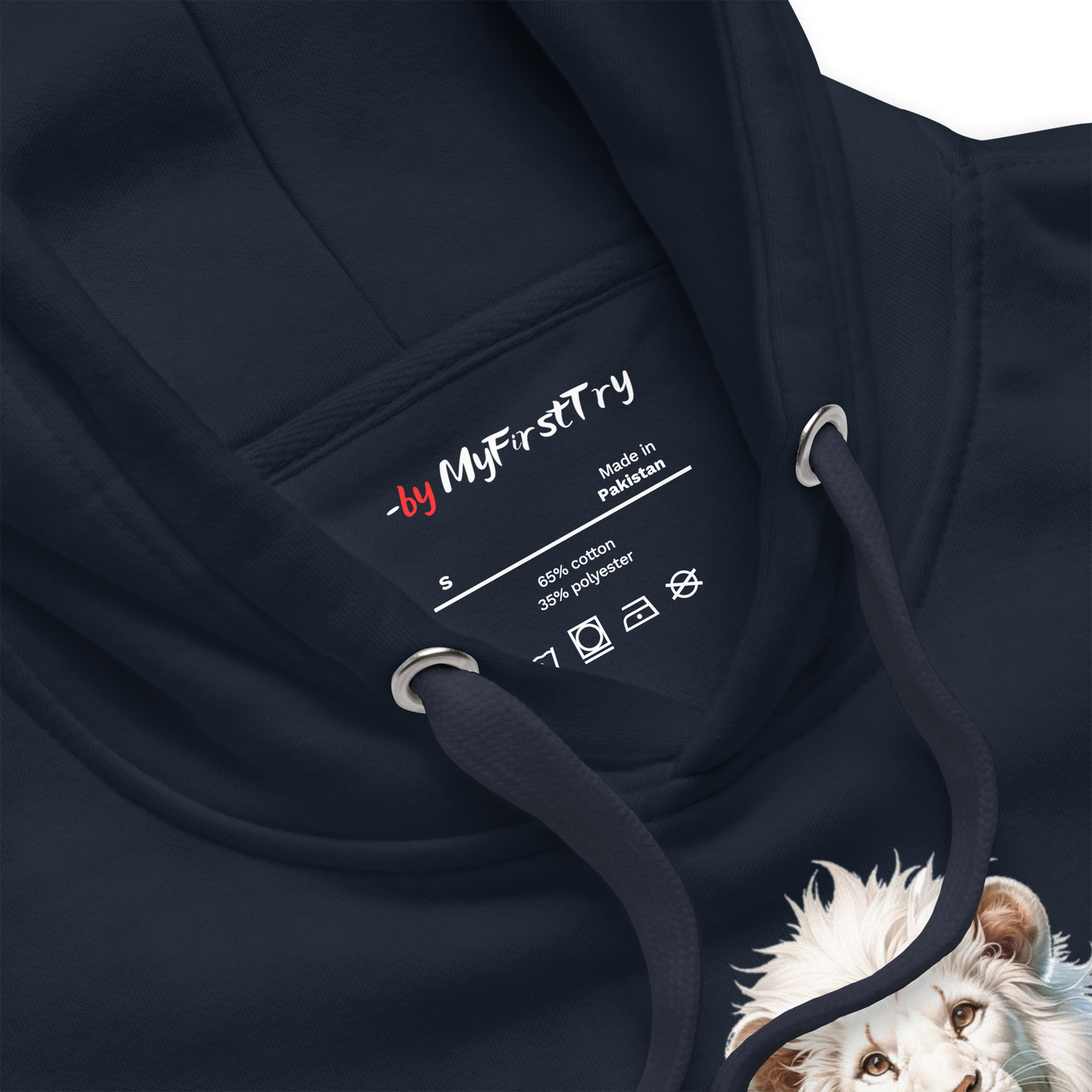 Unisex Premium Hoodie | White Lion - Virtuous Beast