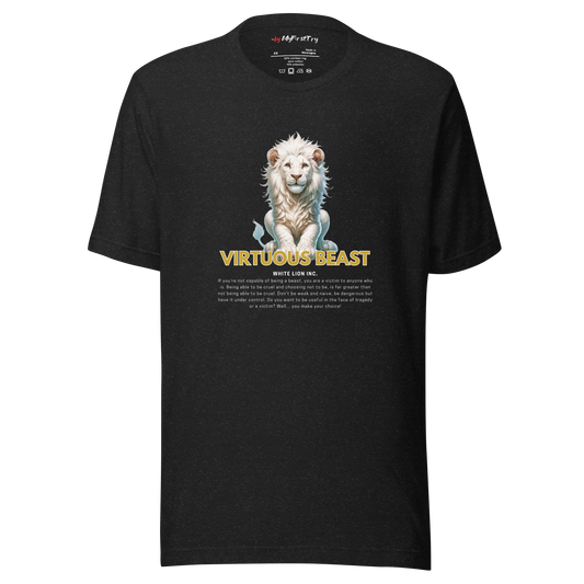 Unisex Light T-Shirt | White Lion - Virtuous Beast