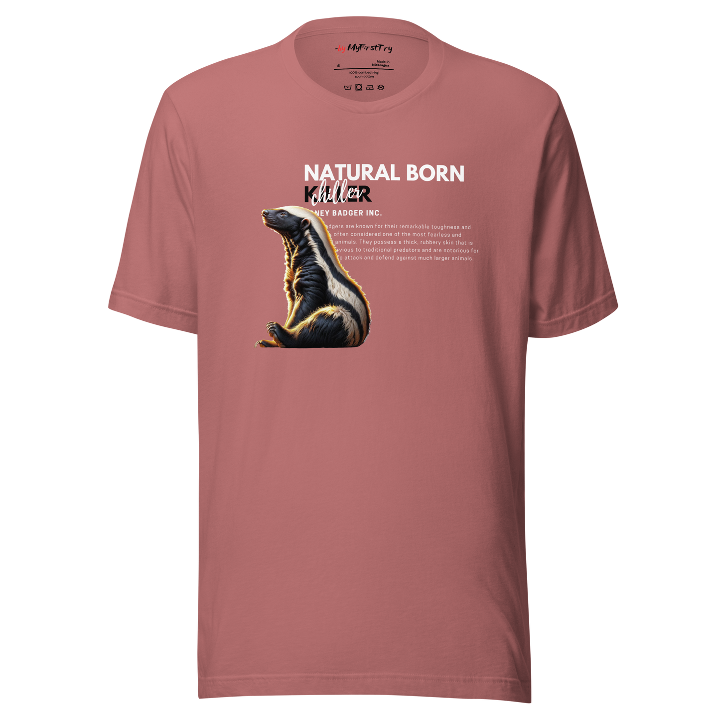 Unisex Light T-Shirt | Honey Badger - Natural Born Chiller