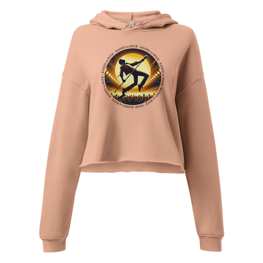 Crop Hoodie | 80s Edition - Raised on Rock
